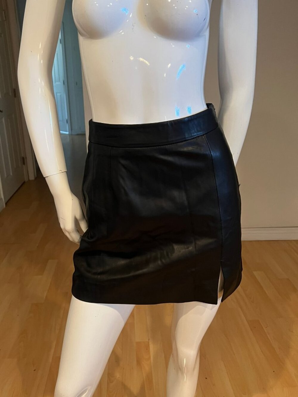 $249 LUCKY BRAND LEATHER MINI SKIRT SIZE 0
